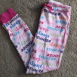 Women's crazy words thermal lounge pants.
